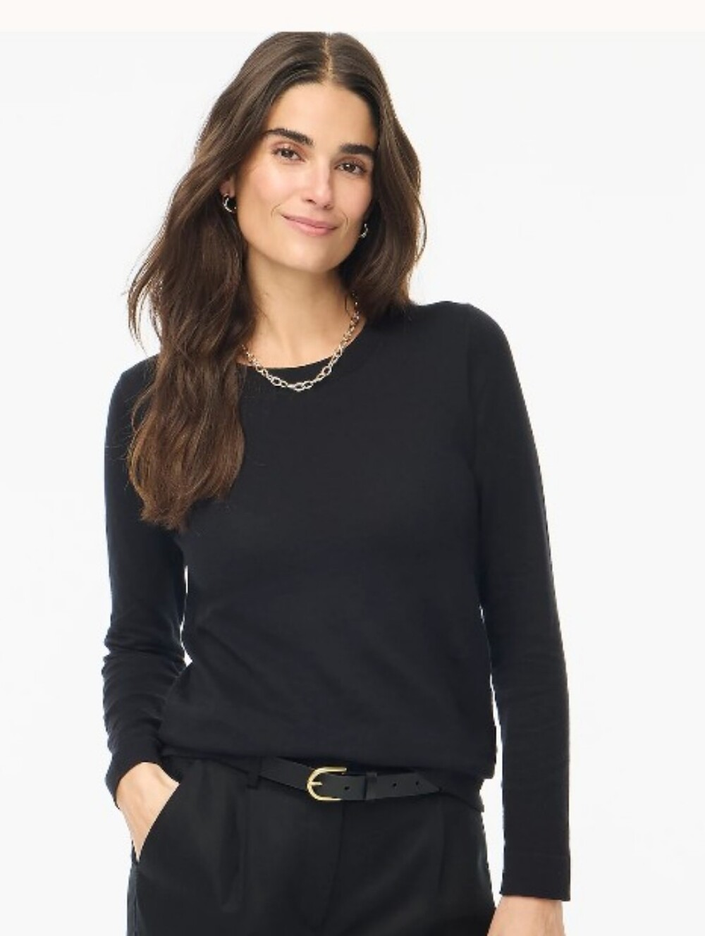 J. Crew Factory 100% cotton Teddie sweater Size Medium Black